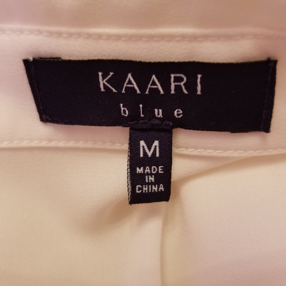 (Donated)KAARI Blue.. High Low Sheer Top - Picture 4 of 6